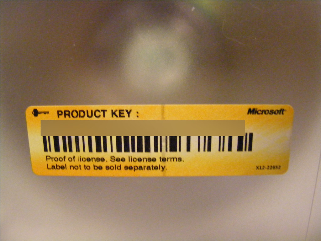 My Windows Vista Product Key
