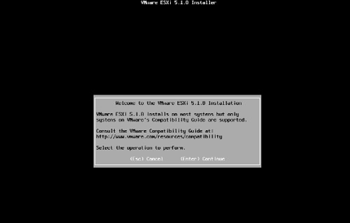 Install VMware ESXi
